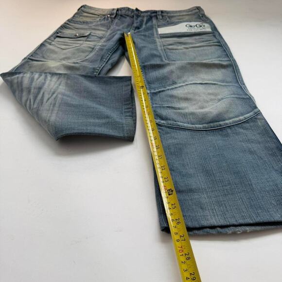 Vintage y2k baggy wide leg skater faded stonewash archive jeans - Picture 2 of 6